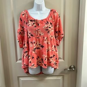 Torrid Short Sleeve Tie Top